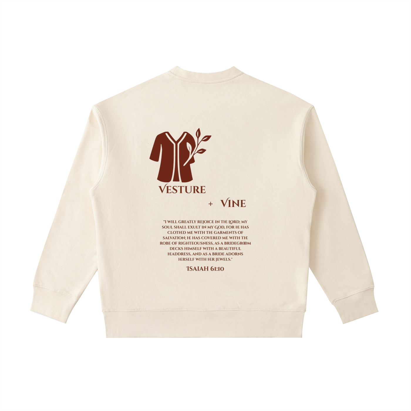 Vesture+Vine: Heavyweight Patch Pocket Crewneck Sweatshirt