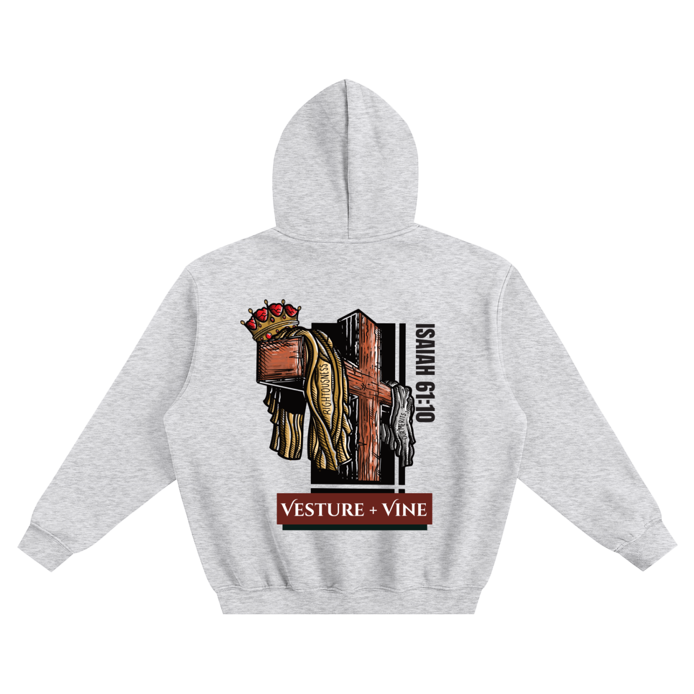 Robe of Righteousness: Fleeced Boxy Hoodie