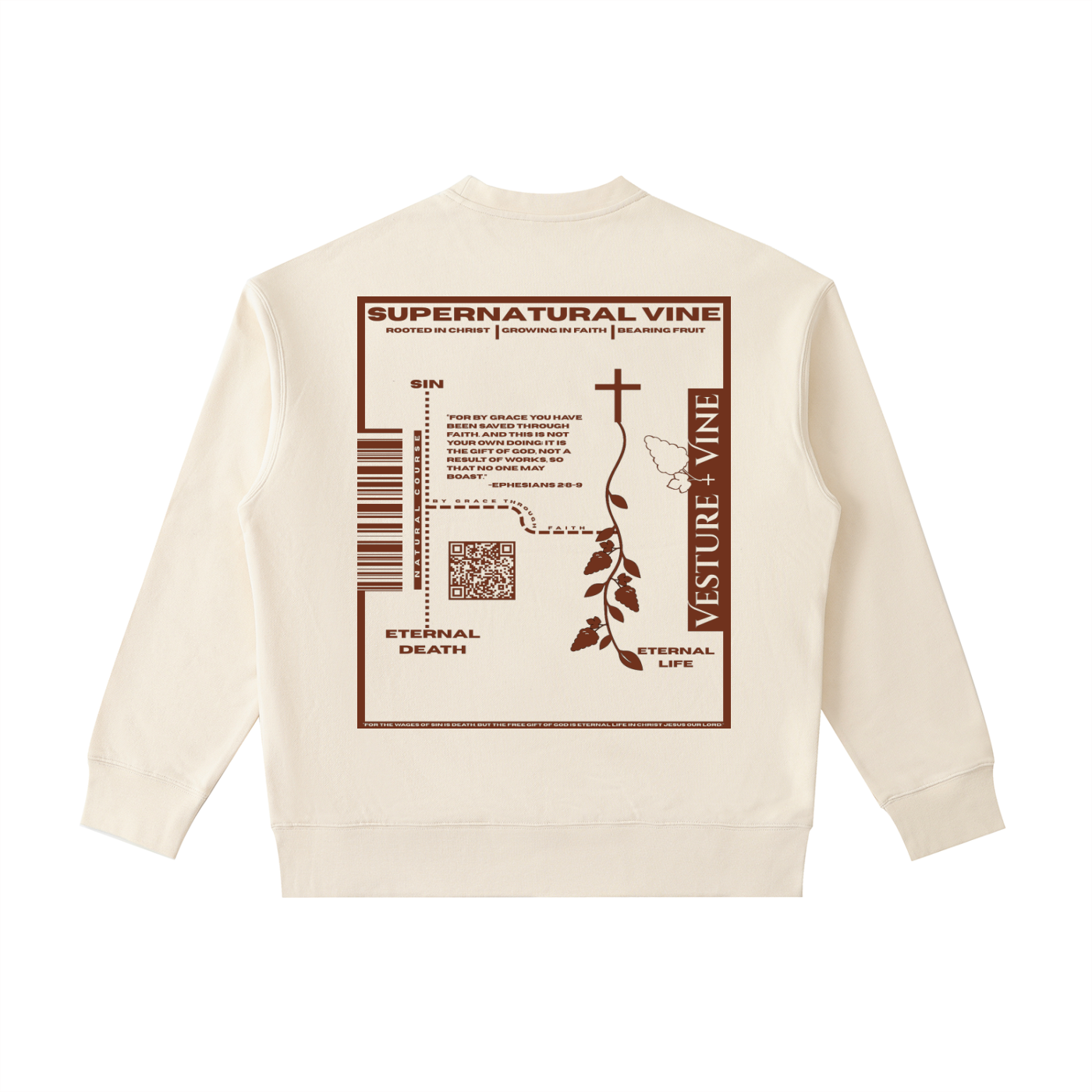 Supernatural Vine: Heavyweight Patch Pocket Crewneck Sweatshirt