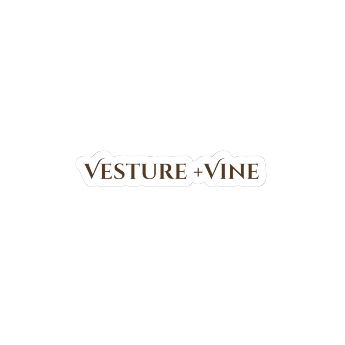 Vesture + Vine Brand Kiss-Cut Stickers