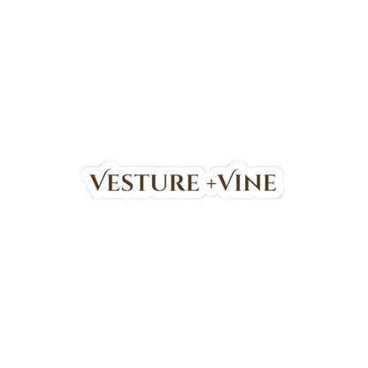 Vesture + Vine Brand Kiss-Cut Stickers