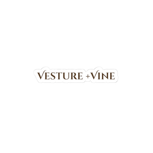 Vesture + Vine Brand Kiss-Cut Stickers