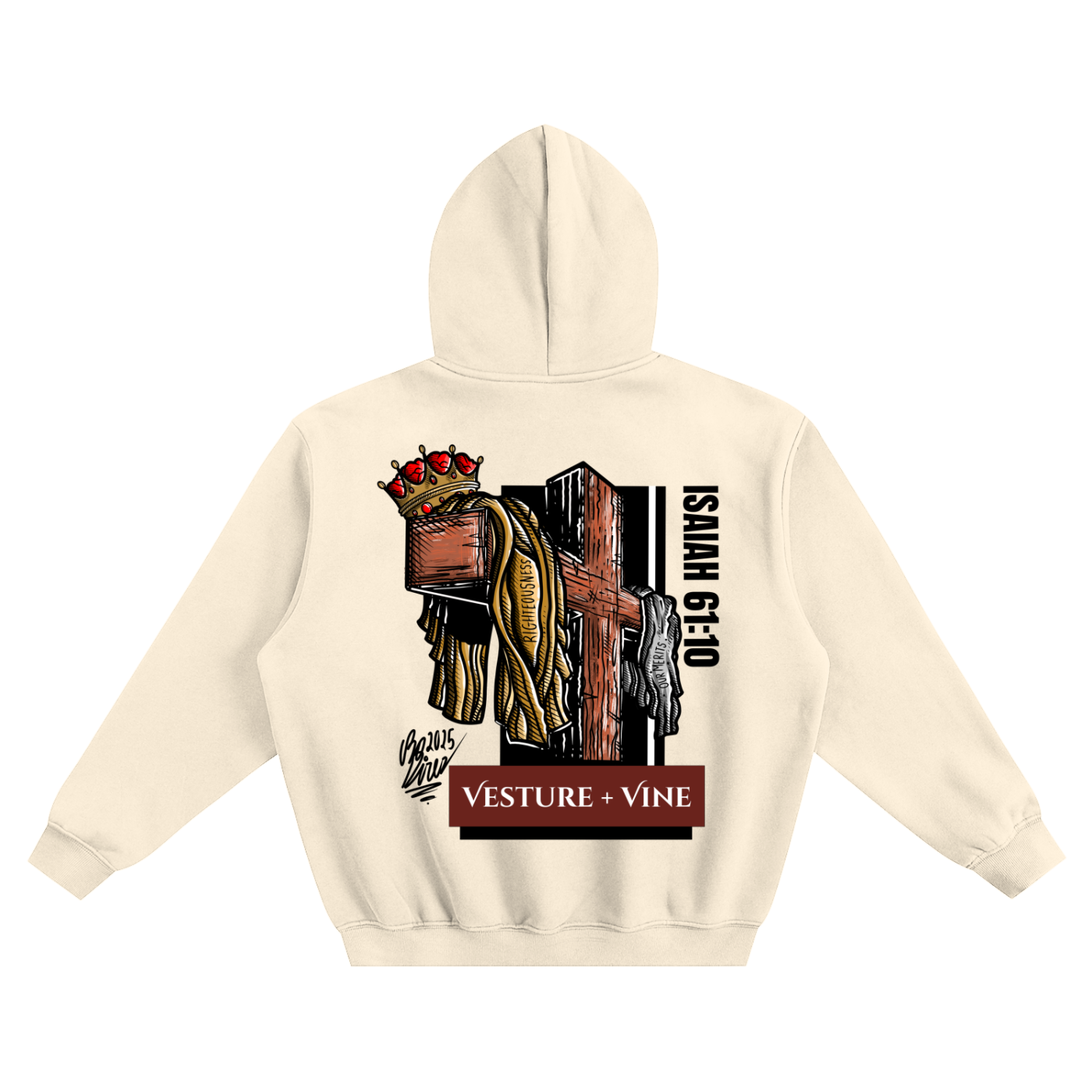 Robe of Righteousness: Fleeced Boxy Hoodie