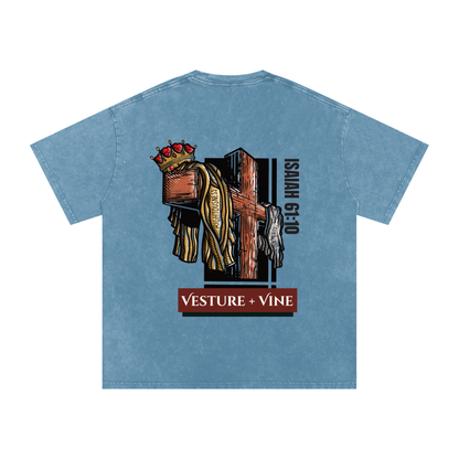 Robe of Righteousness: Snow Washed Oversized Cotton T-Shirt