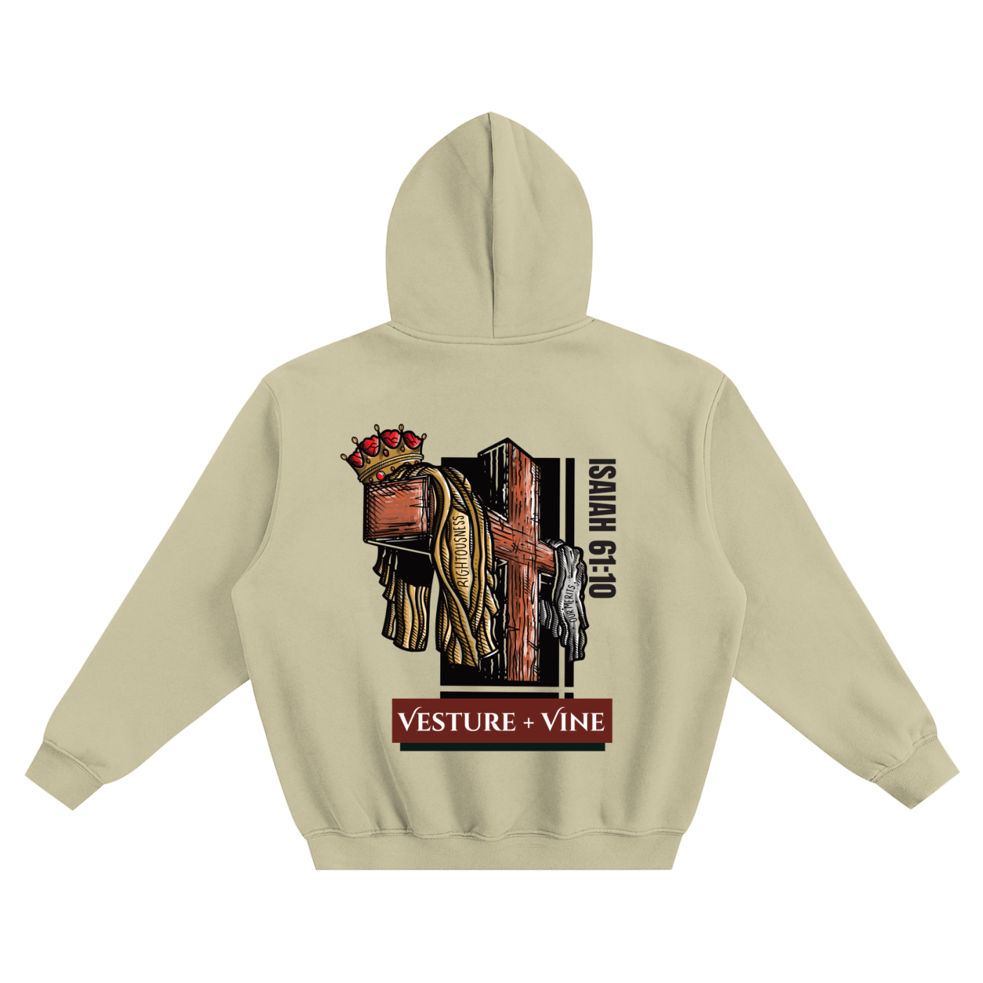 Robe of Righteousness: Fleeced Boxy Hoodie