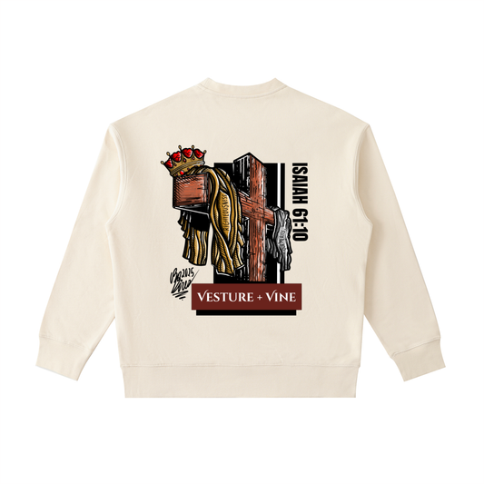 Robe of Righteousness: Heavyweight Patch Pocket Crewneck Sweatshirt