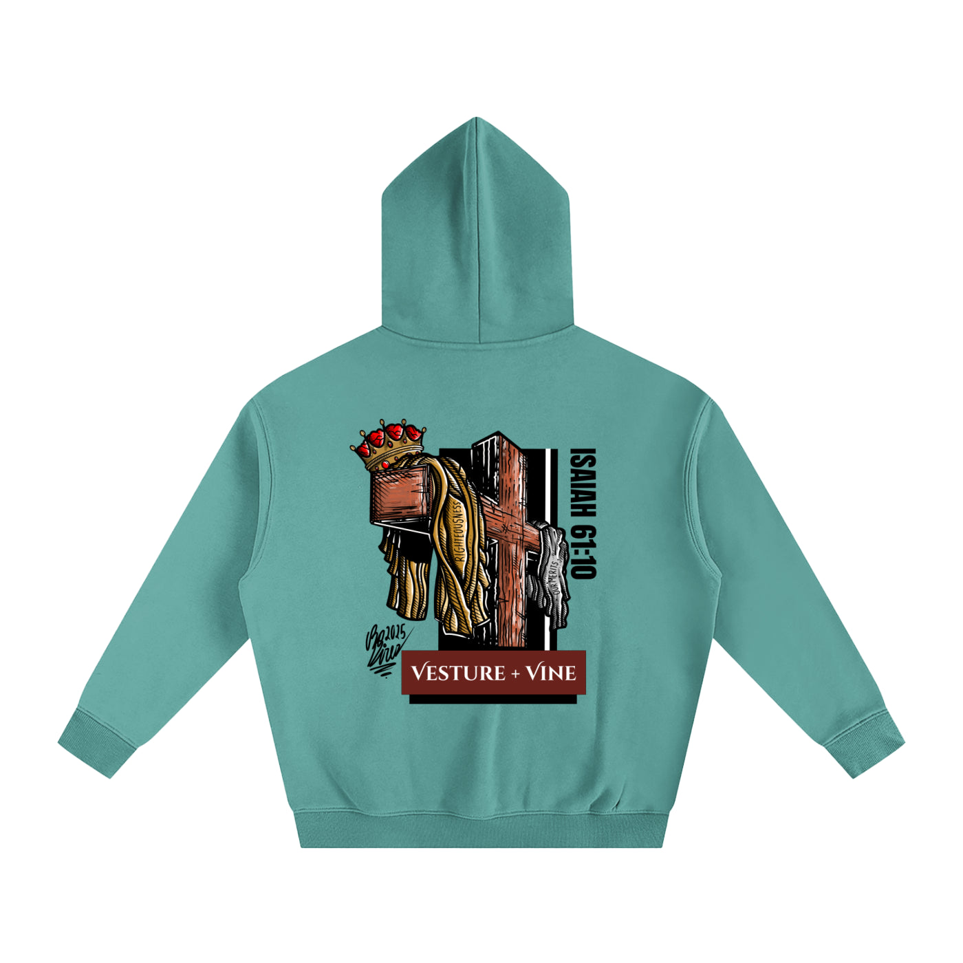 Robe of Righteousness: Oversize Fleeced Hoodie w/ Pocket