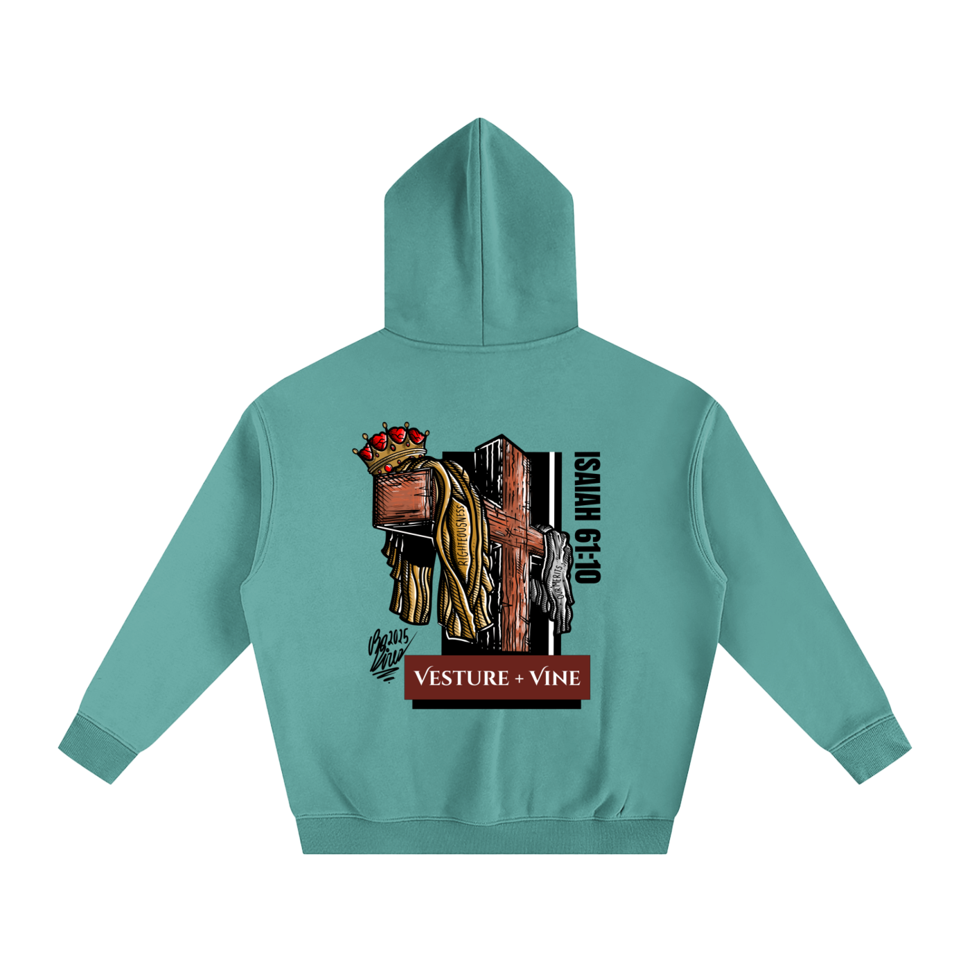 Robe of Righteousness: Oversize Fleeced Hoodie w/ Pocket