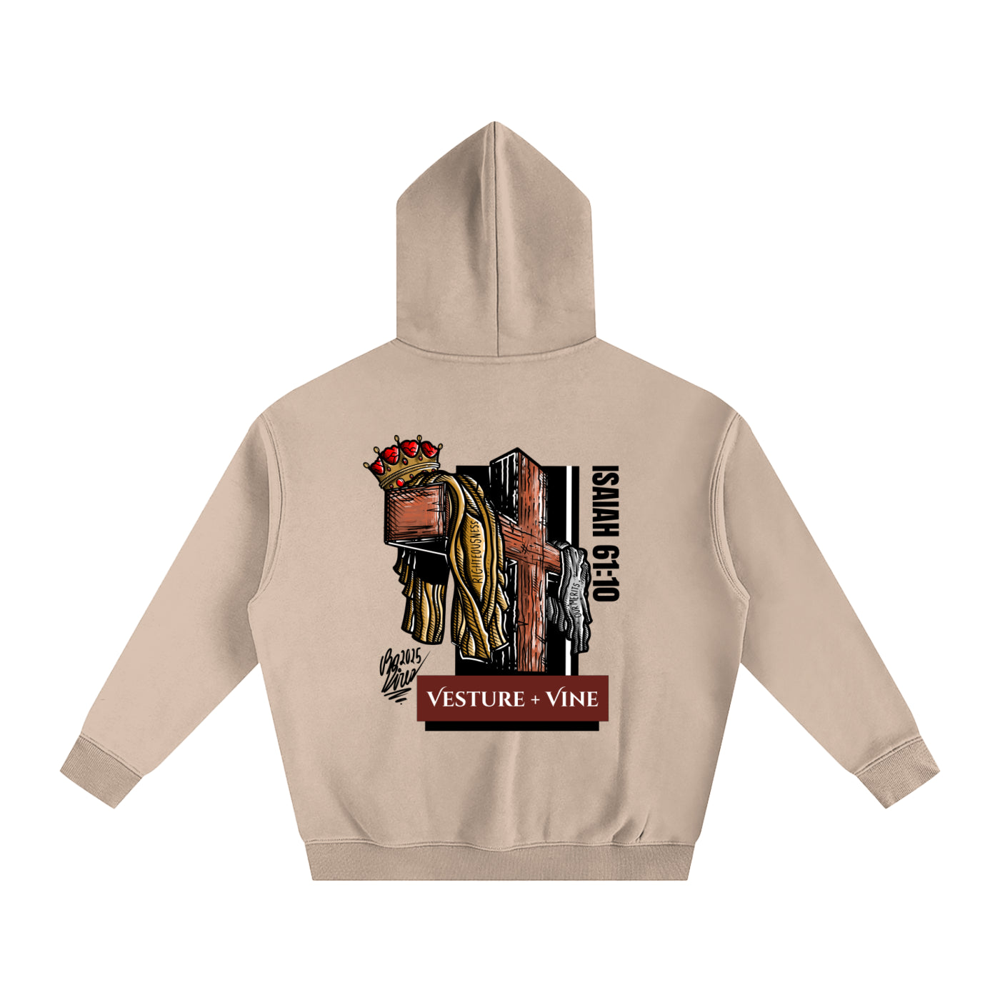 Robe of Righteousness: Oversize Fleeced Hoodie w/ Pocket
