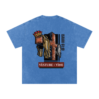 Robe of Righteousness: Snow Washed Oversized Cotton T-Shirt