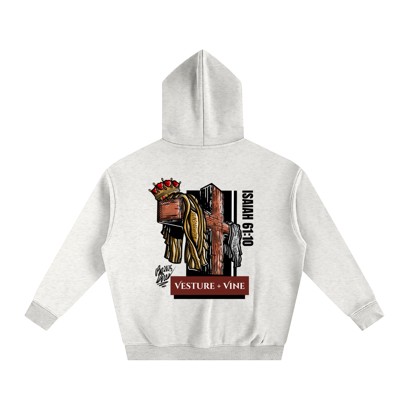 Robe of Righteousness: Oversize Fleeced Hoodie w/ Pocket