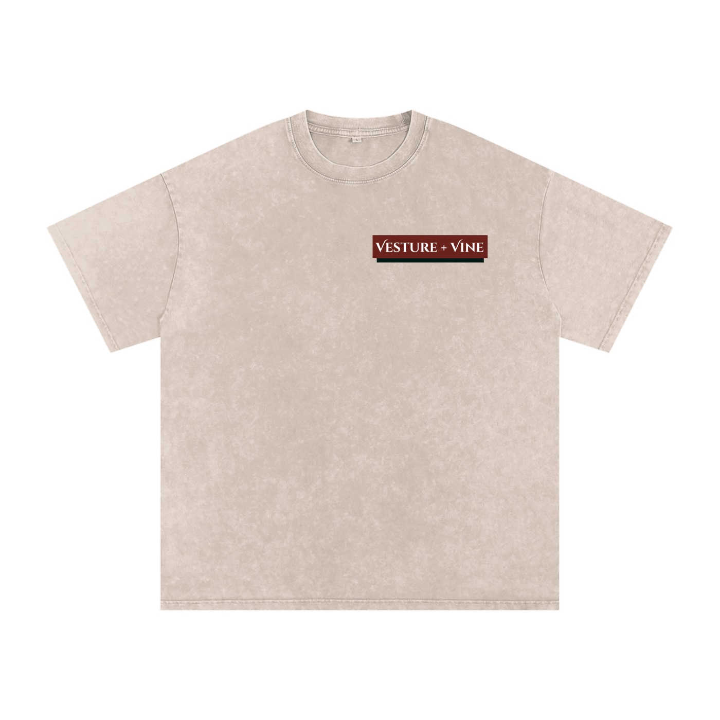 Robe of Righteousness: Snow Washed Oversized Cotton T-Shirt
