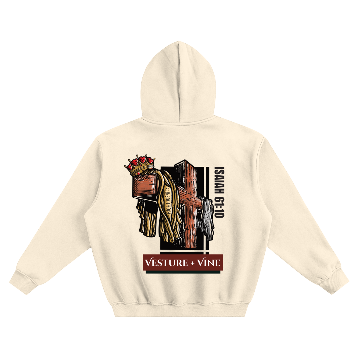 Robe of Righteousness: Fleeced Boxy Hoodie