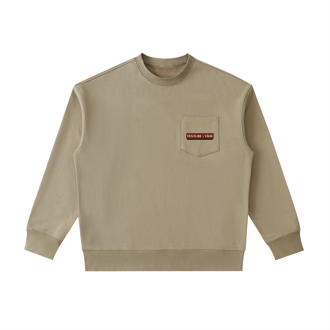 Robe of Righteousness: Heavyweight Patch Pocket Crewneck Sweatshirt