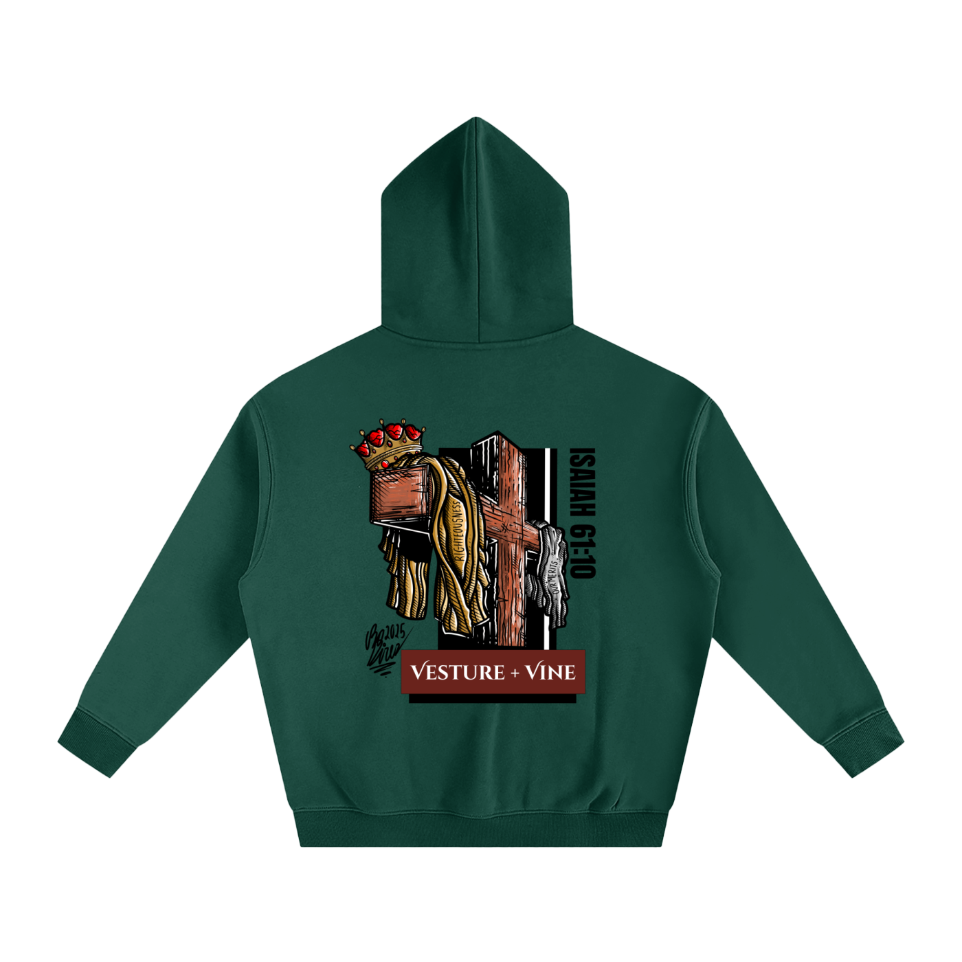 Robe of Righteousness: Oversize Fleeced Hoodie w/ Pocket