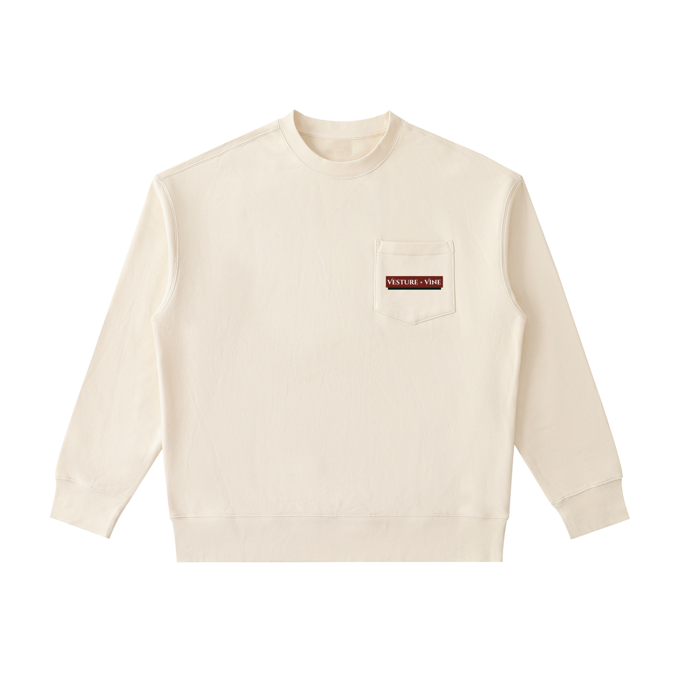 Robe of Righteousness: Heavyweight Patch Pocket Crewneck Sweatshirt