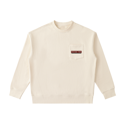 Robe of Righteousness: Heavyweight Patch Pocket Crewneck Sweatshirt